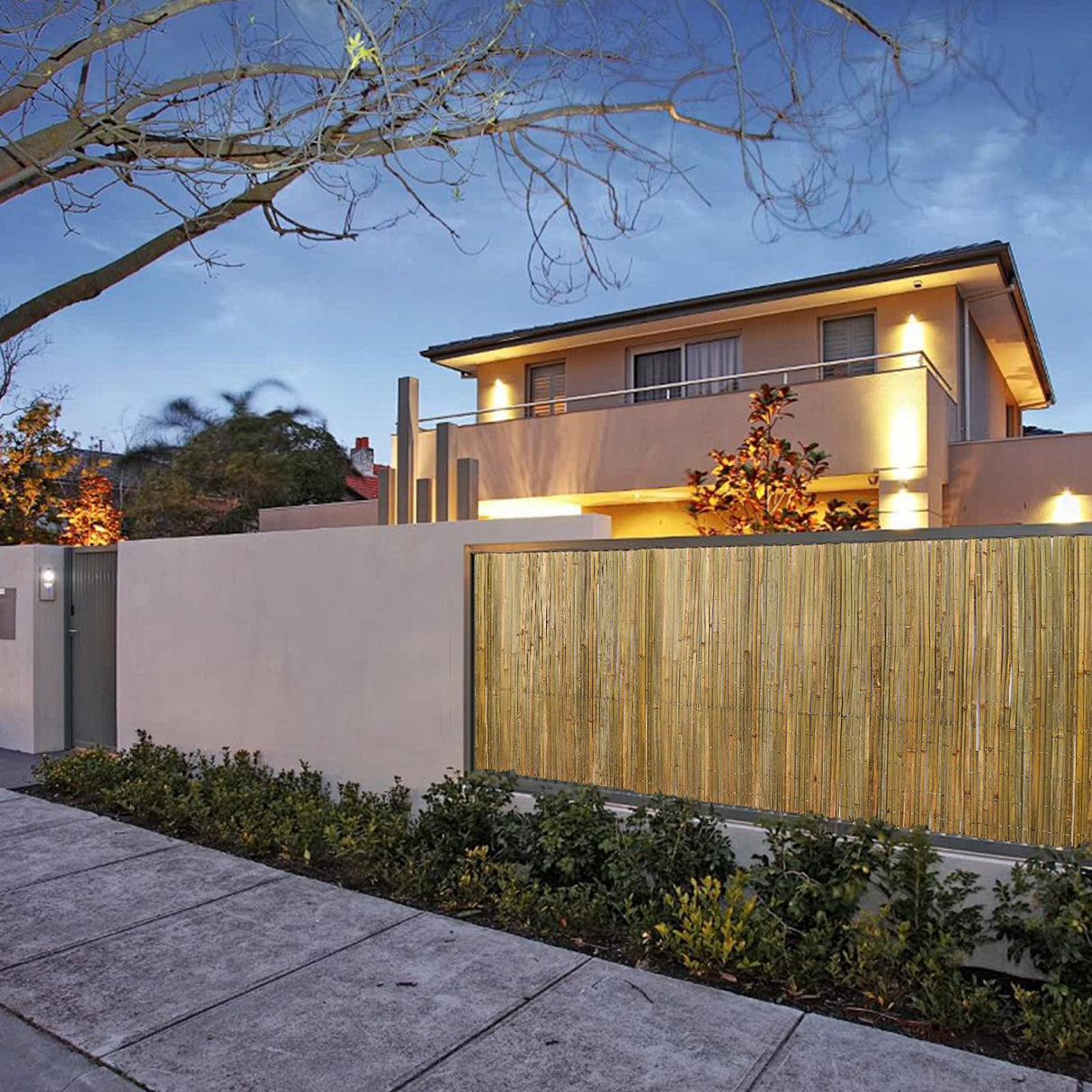 Natural Bamboo Slat Screening,6FT x 13FT Bamboo Fence Panel for Garden Privacy Fence Screen for Indoor or Outdoor (1.8m x 4m Approx) Gardgue