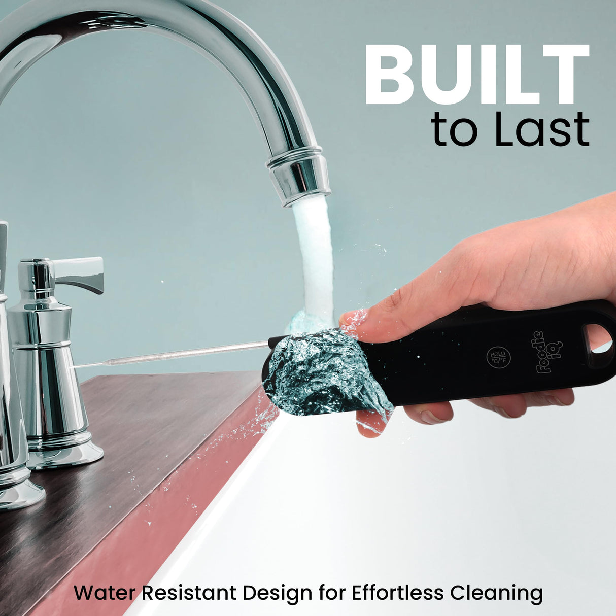 Thermocouple Food Thermometer, <1 Second Response time, ยฑ0.5ยฐF Accuracy, IP67 Waterproof, Magnetic, Auto-Rotate Digital Thermometer for Cooking, Oven, Grill, BBQ, Liquid, Brewing, Tea, Candy Foodie IQ