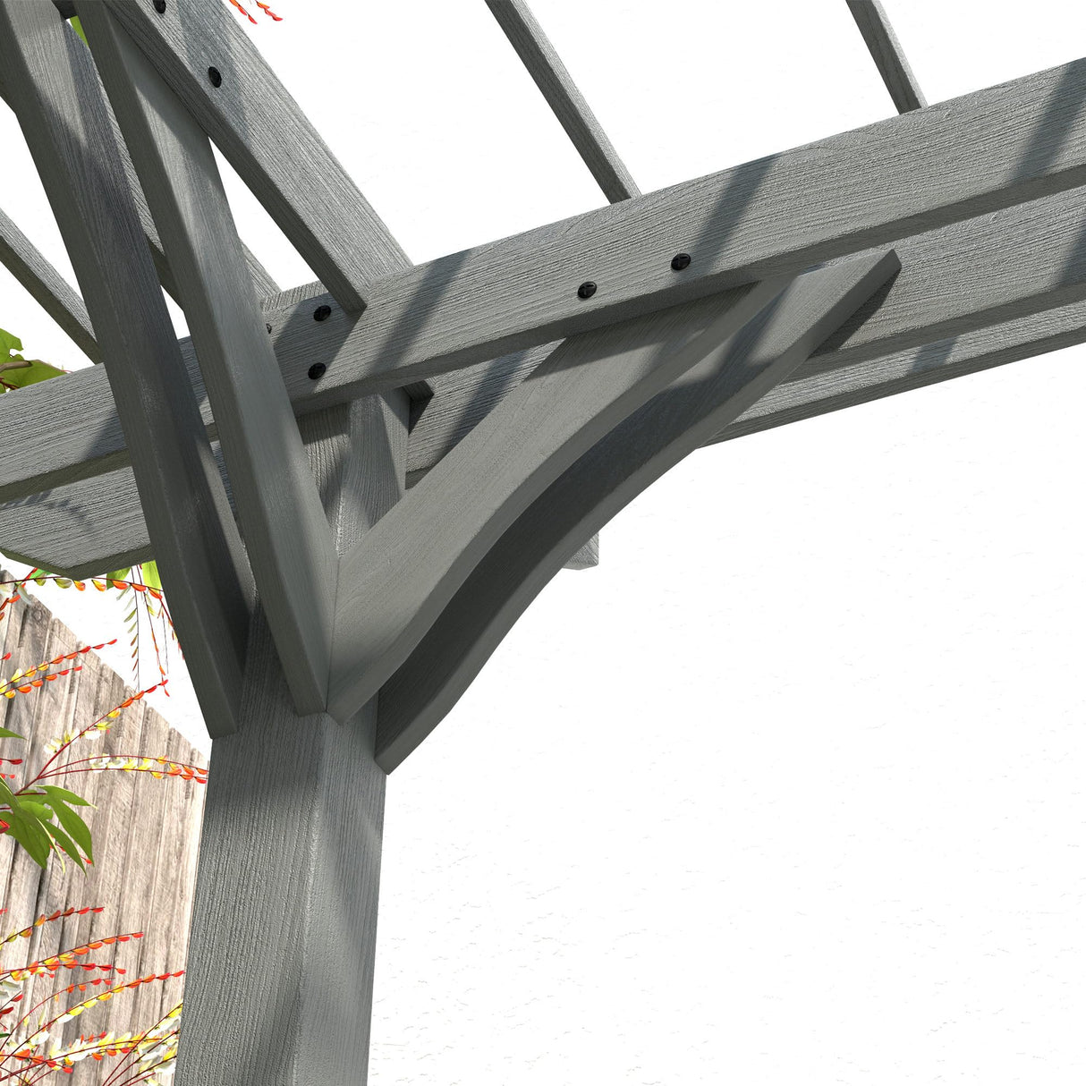 Outsunny 12' x 16' Outdoor Pergola, Wood Gazebo Grape Trellis with Stable Structure for Climbing Plant Support, Garden, Patio, Backyard, Deck, Gray Outsunny