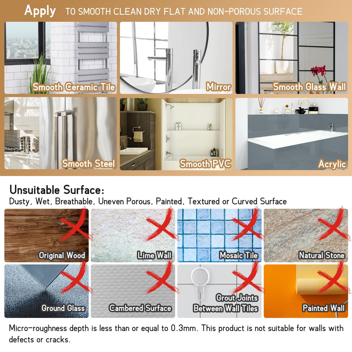 LEVERLOC Shower Caddy Suction Cup, Shower Organizer Removable Bathroom Shelf, Storage Suction Powerful Max Hold 22lbs Bathroom Caddy Waterproof Holder, White LEVERLOC