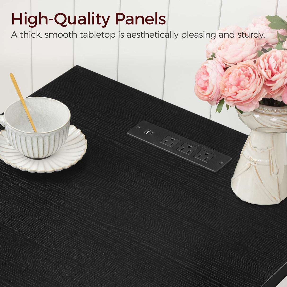 MAHANCRIS Farmhouse Nightstand with Charging Station, 24" Large End Table with Barn Door and Adjustable Storage Shelf, Square White Nightstand, Rustic Bedside Table for Bedroom, Living Room MAHANCRIS