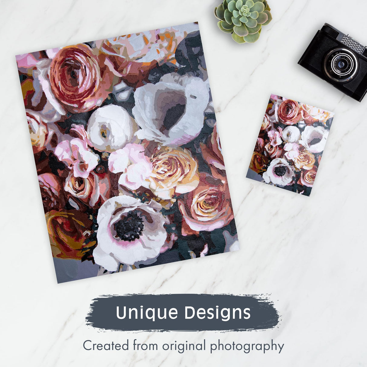 Pink Picasso Botanical Floral Paint by Number Kit for Adults & Teens | DIY Canvas 16x20 Acrylic Painting Sets, Color by Numbers, Drawing, Arts & Crafts, As Seen On Shark Tank (Delightful Delivery) Pink Picasso