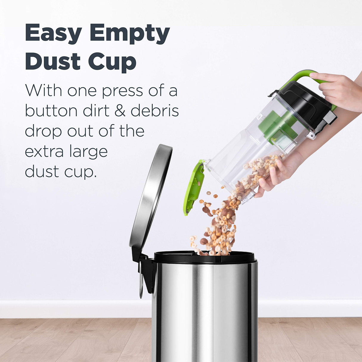 Eureka NEU10AE4 Powerful Bagless Upright Vacuum Cleaner Carpet and Floor, AirSpeed Ultra-Lightweight Vacuum Cleaner, w/ Replacement Filter, Green Eureka