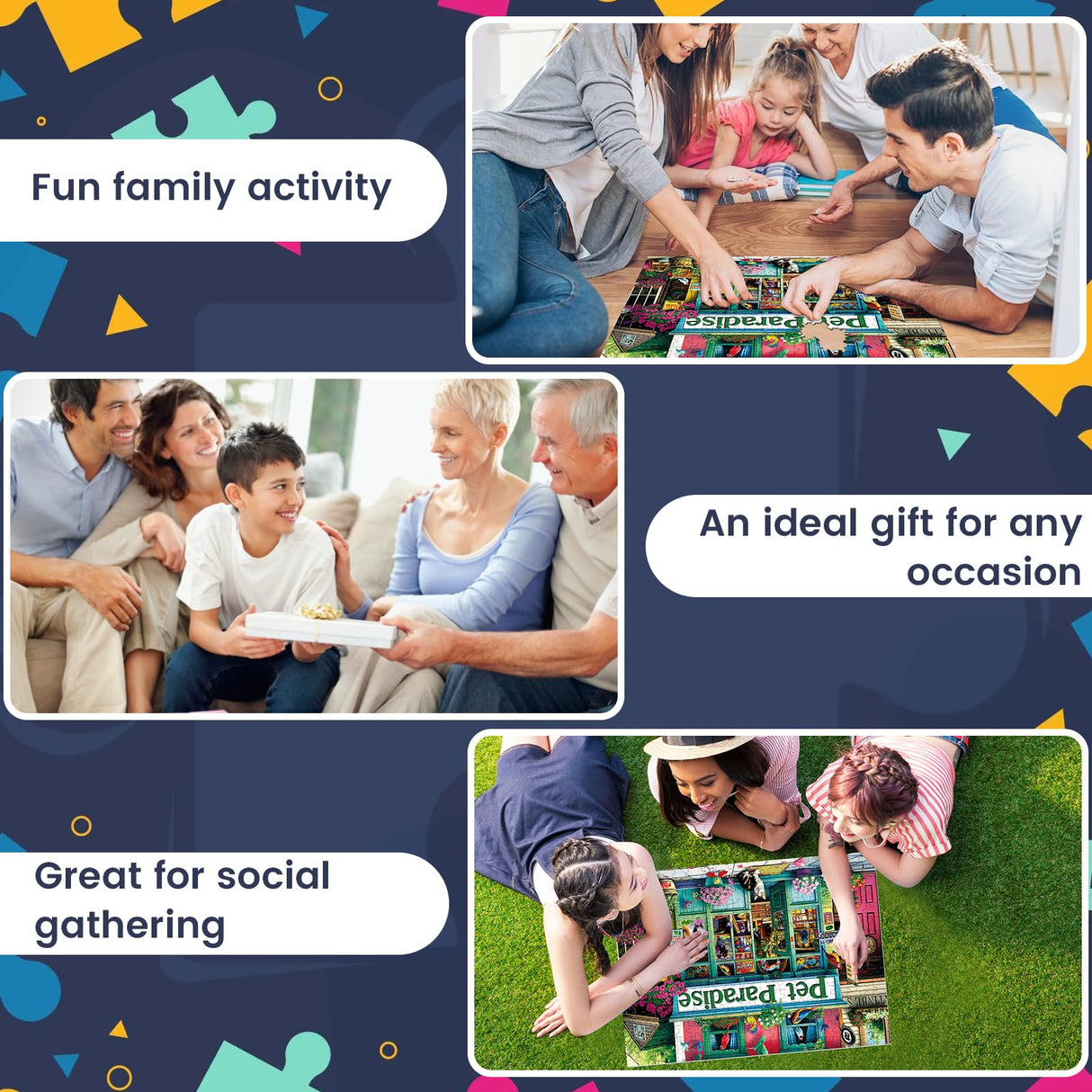 Jigsaw Puzzles for Adults 300 Pieces,Pet Store Adult Puzzles Animals Paper Puzzle with Large Poster Great Birthday Party Gift for Adult Children Elderly Challenging Family Activity 20.5 x 15 in WSCXSC