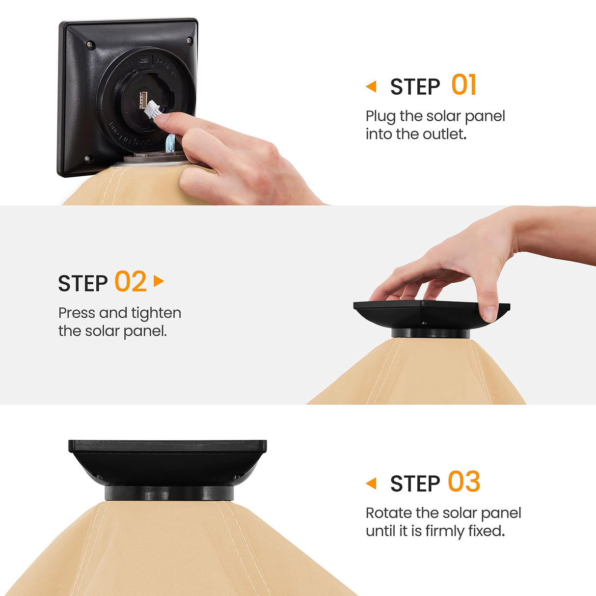 Yaheetech 13×13 Pop-Up Patio Gazebo Tent W/Mesh Netting Sides & 25 Solar LED Lights, Hexagonal Double Vented 3 Height Adjustable Gazebo with Storage Yaheetech