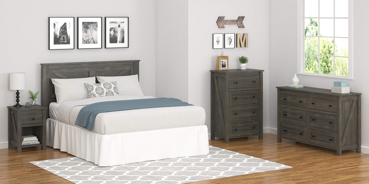 Ameriwood Home Farmington, Nightstand, Weathered Oak Ameriwood Home