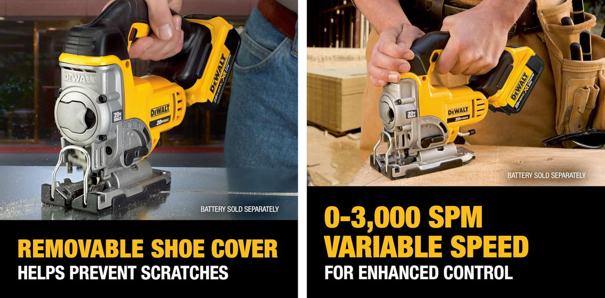 DeWalt DCS331B 20V Max Jig Saw & DeWalt DCS391B 20V Max 6-1/2" Circular Saw DEWALT