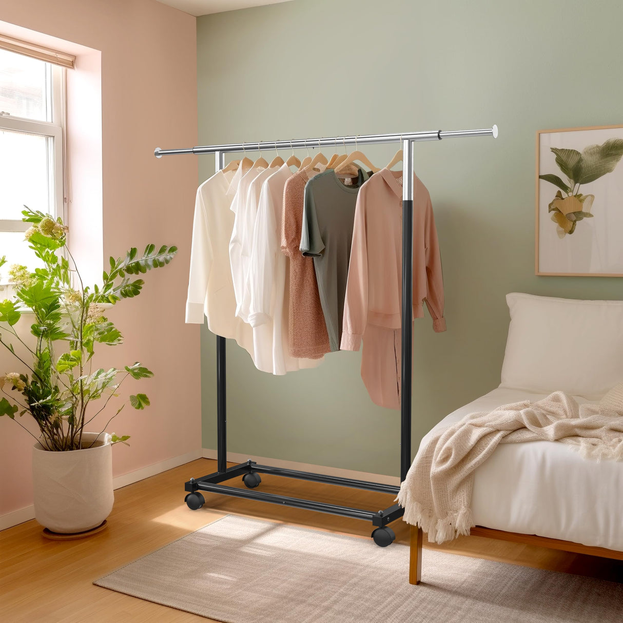 Simple Houseware Standard Rod Garment Rack Simple Houseware