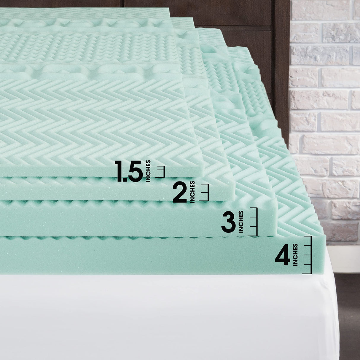 Dream Serenity EcoZone 1.5" Memory Foam Mattress Topper Full Dream Serenity