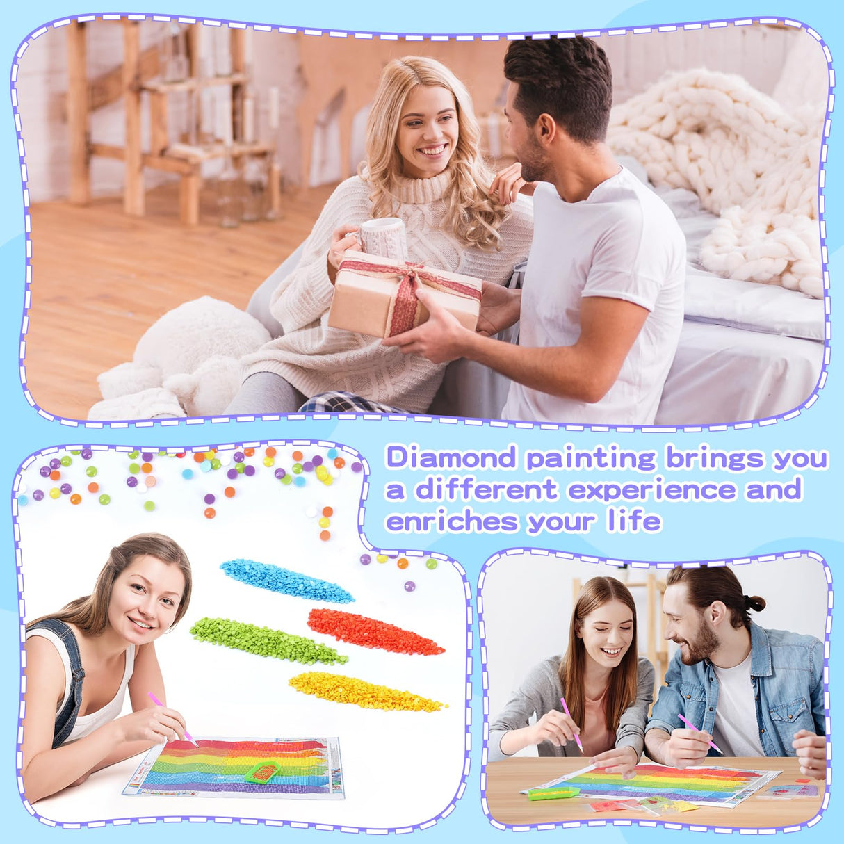 Stained Glass Desert Landscape Cactus Sunset 5D Diamond Art Painting Kits Round Full Drill DIY Paint by Diamond Number Kits for Beginners Crystal Cross Stitch Diamond Art Wall Decor 12x16inch UPABLUNSO