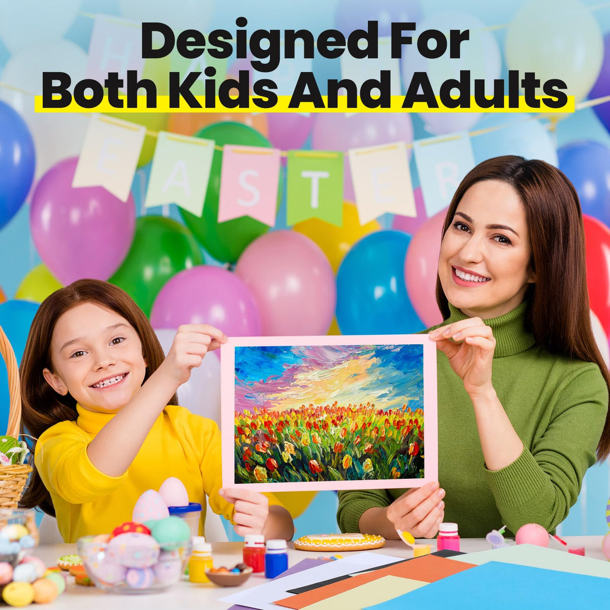 Harloon 500 Sheets Colored Construction Paper Bulk Heavyweight Construction Paper A4 Size Thick Cardstock for DIY Craft Supplies, 120 GSM Harloon