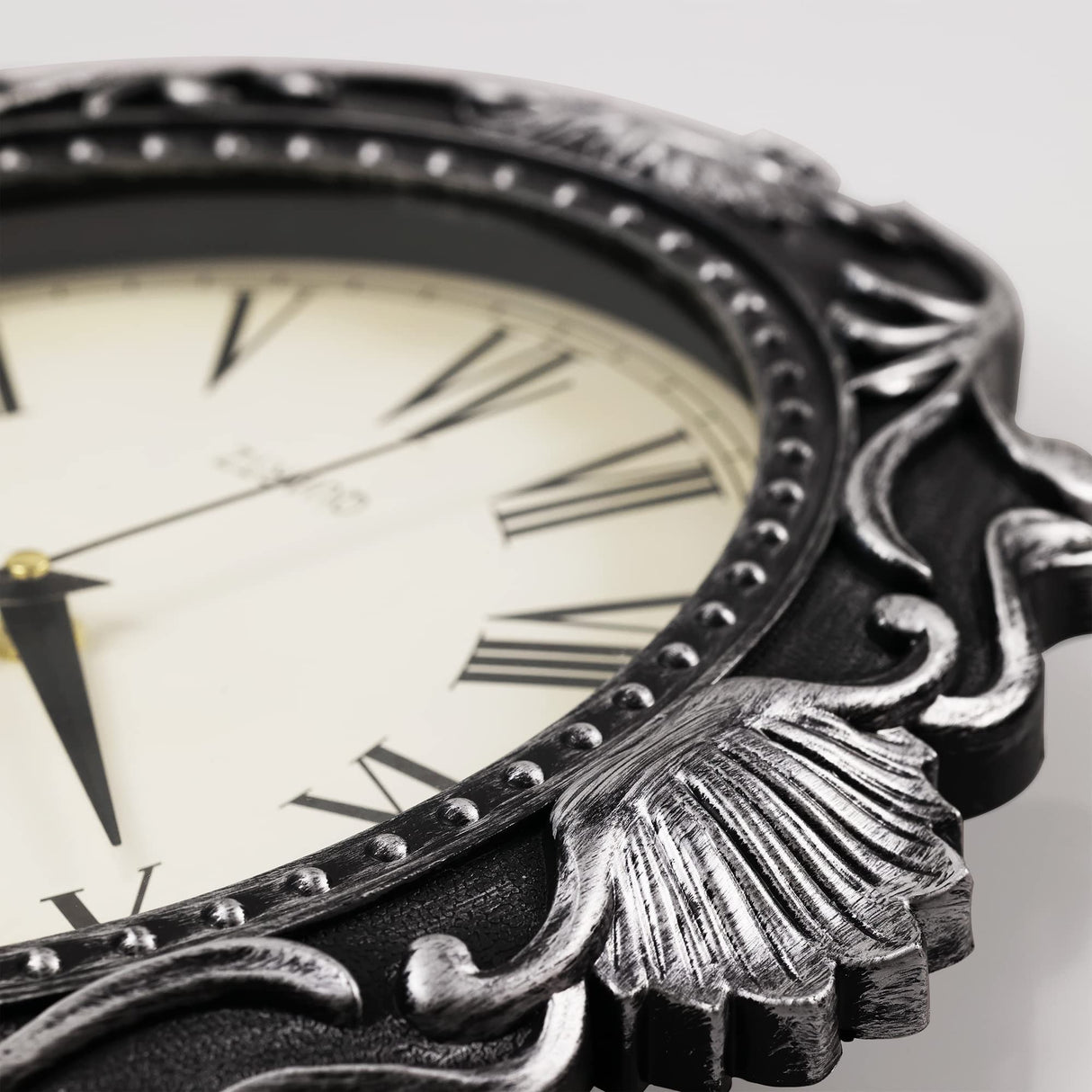 AYRELY® 14 Inch Oval Rustic Wall Clock, Wall Clocks Battery Operated, Country Style Silent Non Ticking Clock, Decorative for Kitchen, Home, Living Room, Farmhouse, Bedrooms AYRELY