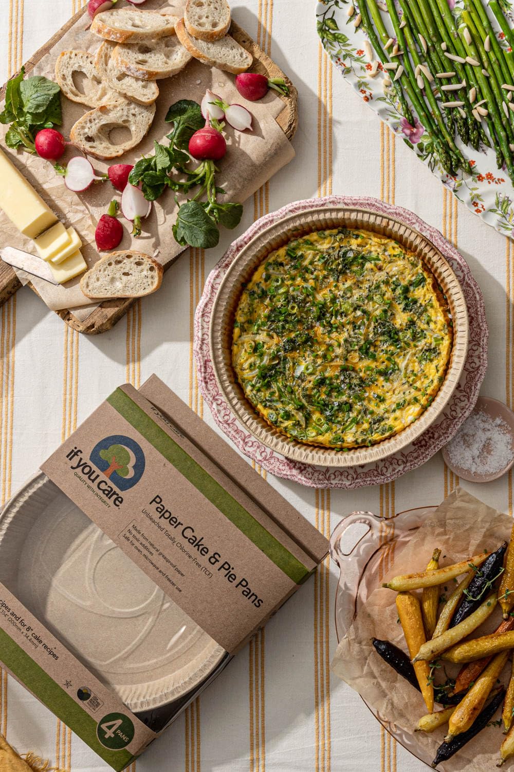 If You Care FSC Certified Paper Cake and Pie Baking Pans, 4-Count If You Care