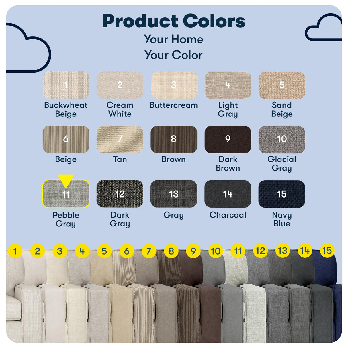 Serta Palisades 78" Track Arm Sofa, Easy Care Polyester, Soft Pillow Back, Pocket Coil Seat Cushions, Removable Covers, Loveseat or Couch for Small Spaces, Living Rooms or Bedrooms, Pebble Gray Serta