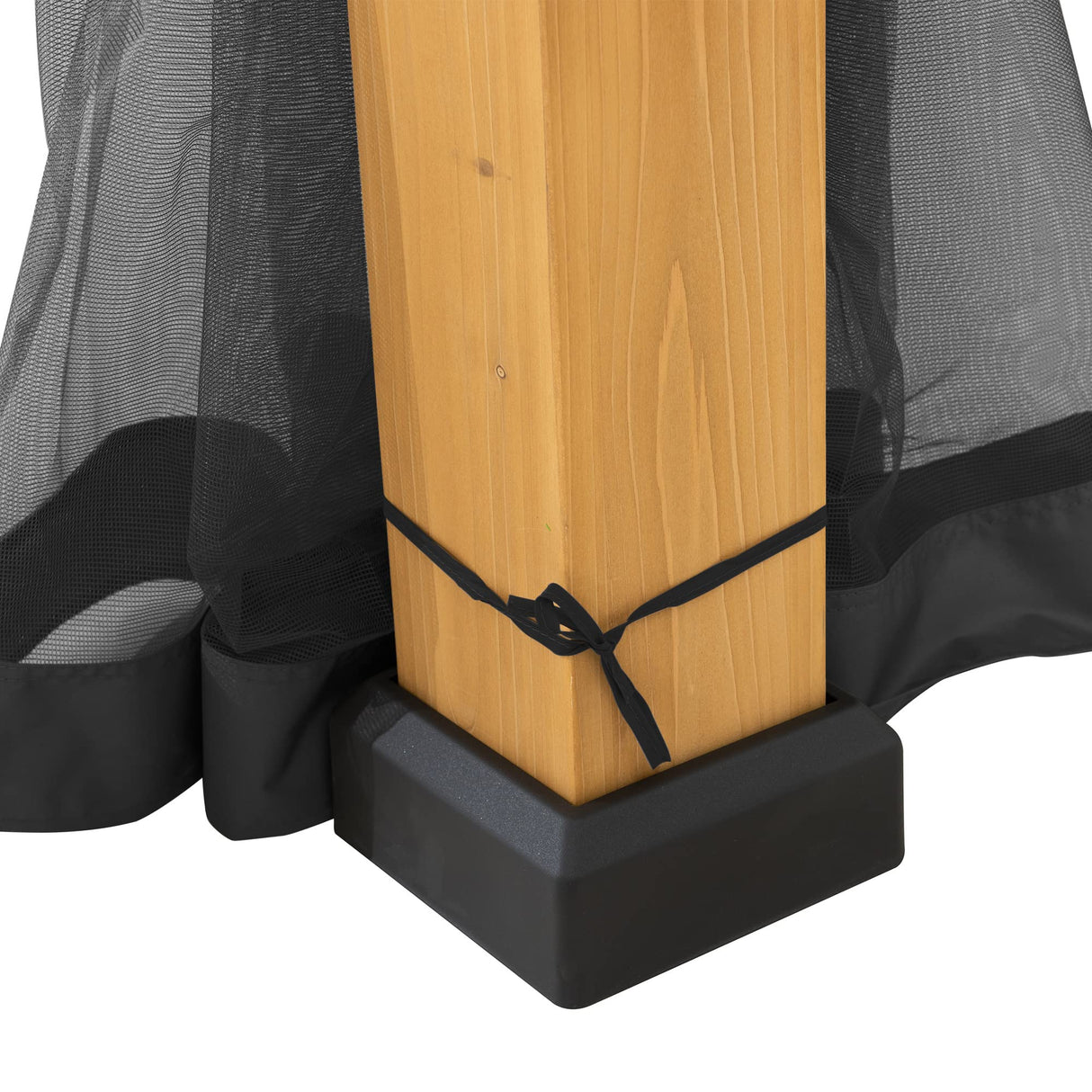 Sunjoy Universal Mosquito Netting for 12 20 ft. Gazebos, Black Sunjoy