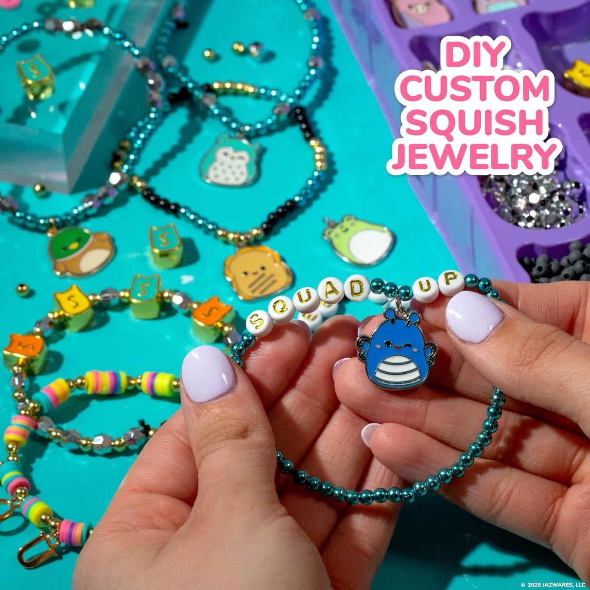 Squishmallows Original Bracelet Design Set, Cute & Friendship Bracelet Kit, Jewelry Making Kit, Charm Bracelet Making Kit, Beading & Jewelry Making, Friendship Bracelet Making Kit Squishmallows