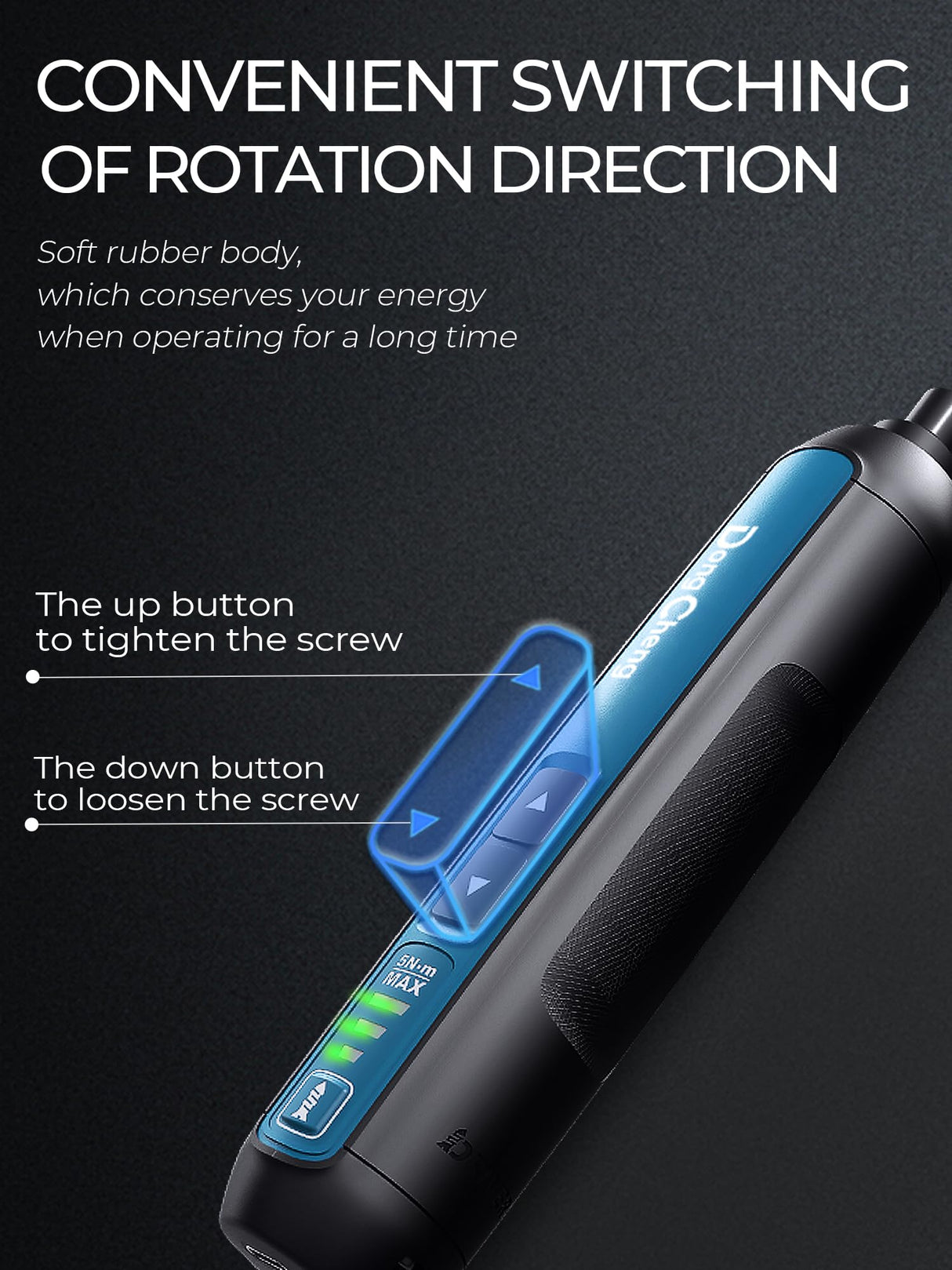 DongCheng 4V Cordless Electric Screwdriver, 2000mAh Battery Powered Rechargeable Screwdriver with 3 Torque Setting Up to 5N.m, 300RPM, Dual LED Lights, 8pcs 2-Inch Magnetic Screw Bits for Home DIY Dong Cheng