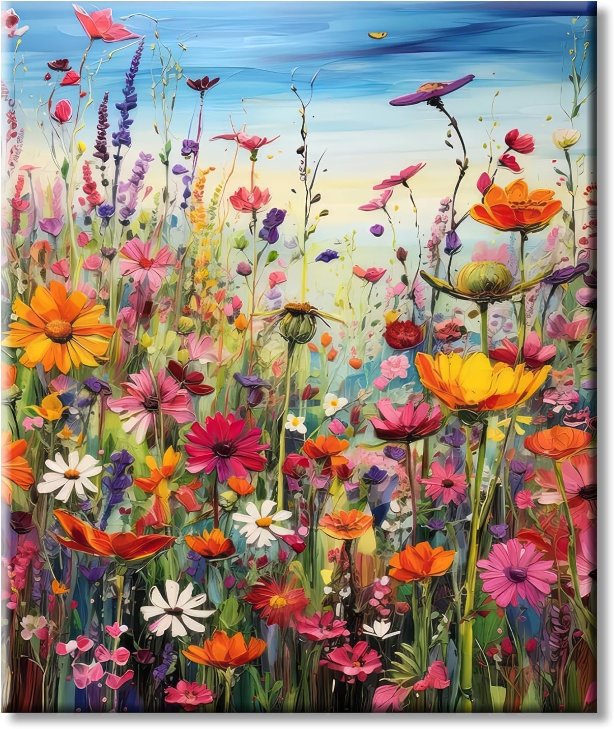 88iiAii Paint by Numbers Kit for Adults Beginner, Painting by Number Flowers with 3 Brushes and Acrylic Can Be Used As A Gift Or Wall Decoration, with Gift Box(16x20 Inch) 88iiAii