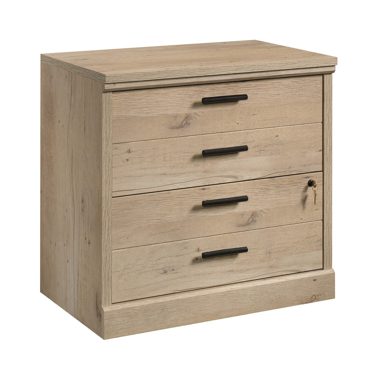 Sauder Aspen Post Lateral File, L: 31.26" x W: 19.45" x H: 29.72", Prime Oak Finish Sauder