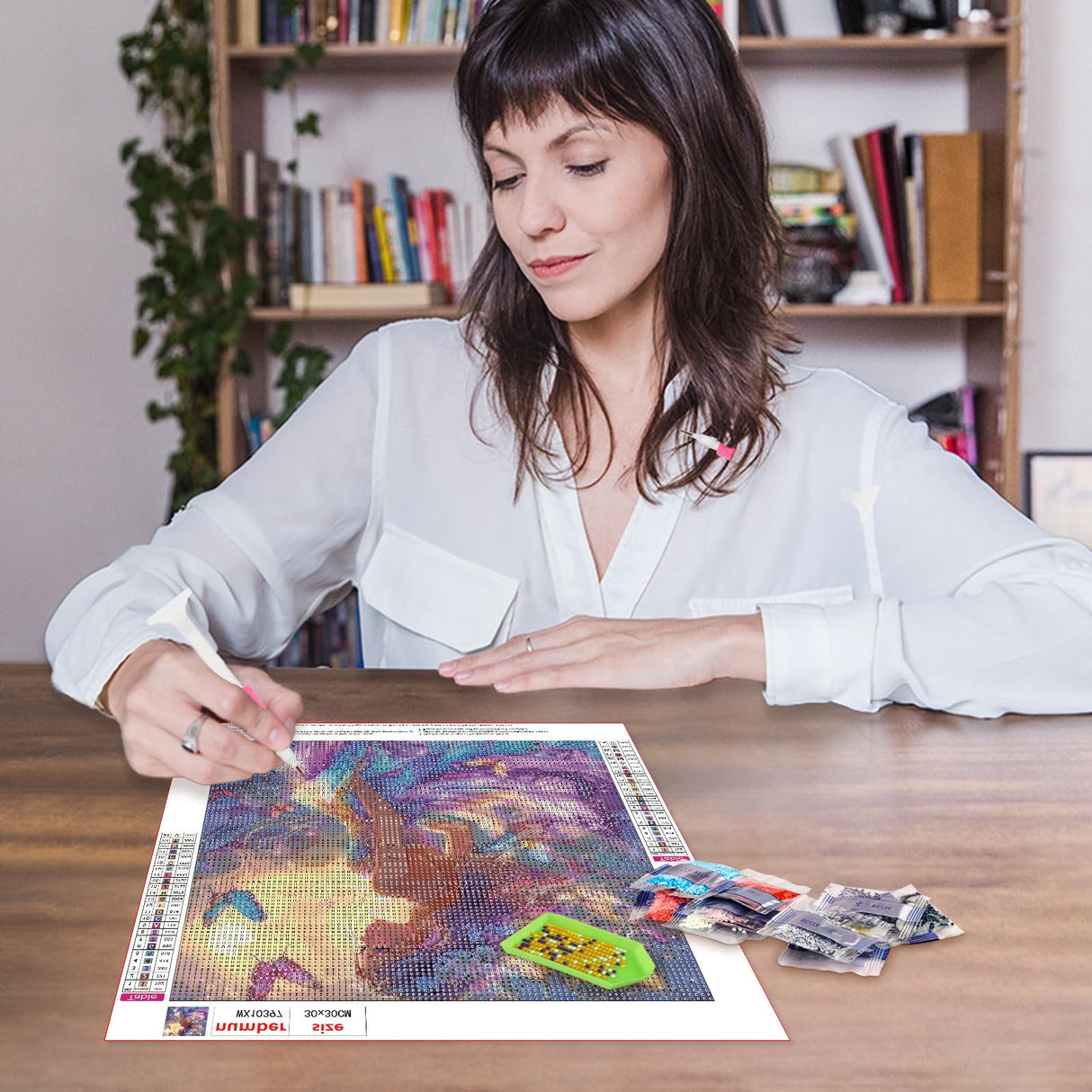 MAXBYE Diamond Paintings of Magic Elf, Fairy Diamond Art Kits for Adults, 5D Butterfly Girl Diamond Art Kits, Diamond Paintings for Home Décor Items, Extra 30% Diamonds, 12x12in MAXBYE