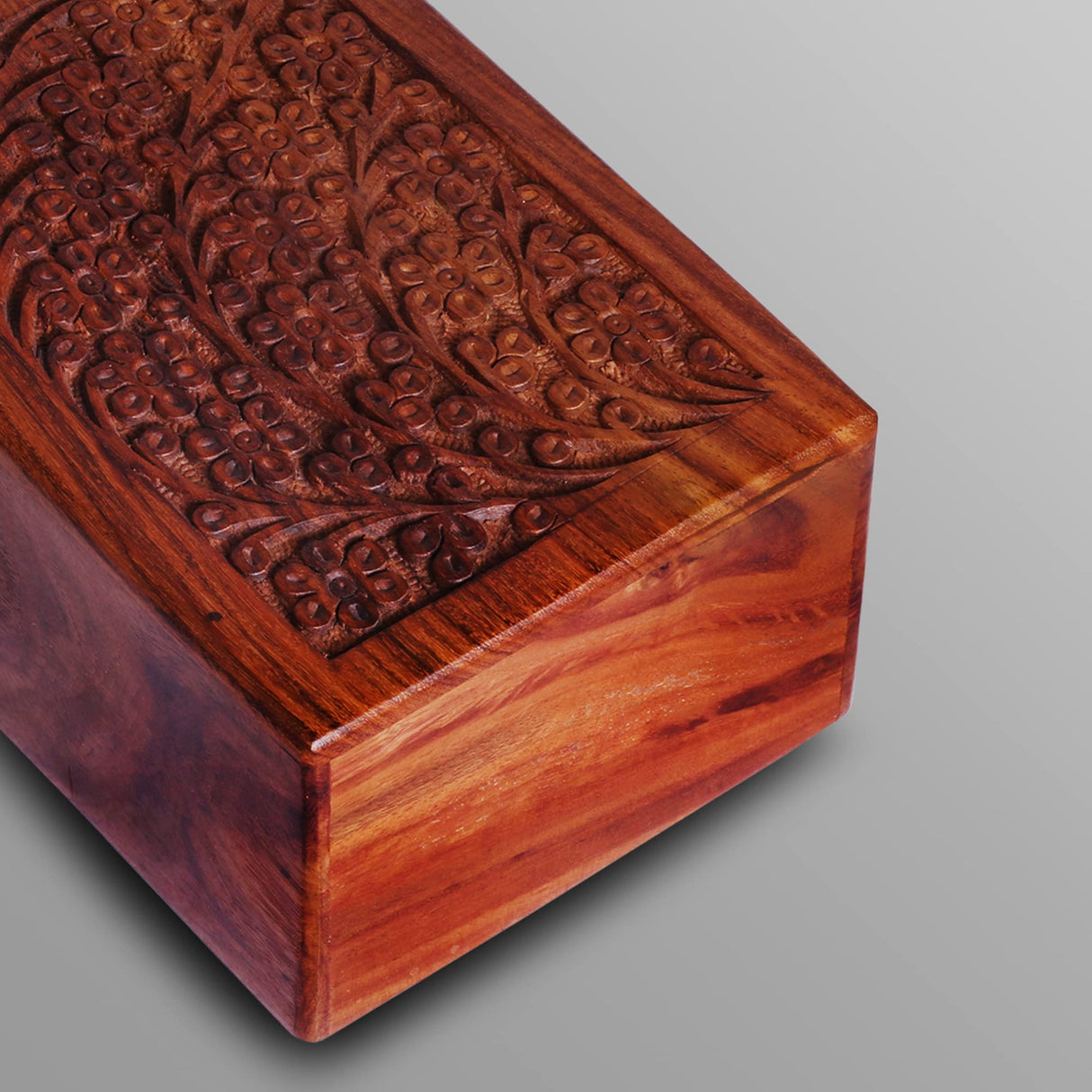 S.B.ARTS Wooden Urn Box for Human Ashes, Cremation Funeral Urns Box, Pet Memorial Urns, Decorative Urn, Cat Infant Adult Urn, Keepsake Burial Ash Box-Medium (Style5, 7 X 5 X 3.75 inch) S.B.ARTS