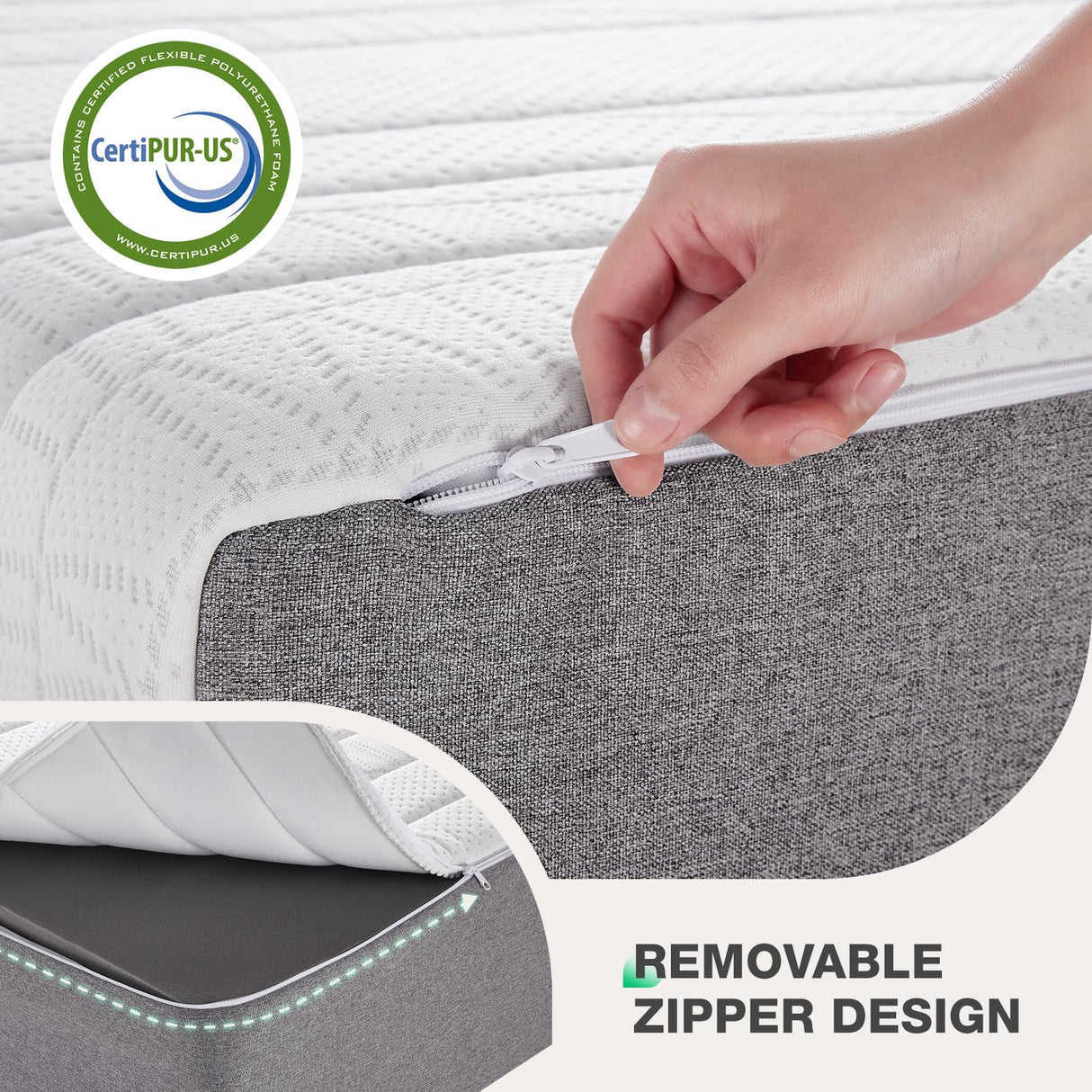 Novilla 12 Inch King Size Mattress King Mamory Foam Mattress in a Box Medium Firm with Cooling Gel Foam for Cool Sleep & Ultimate Support Novilla