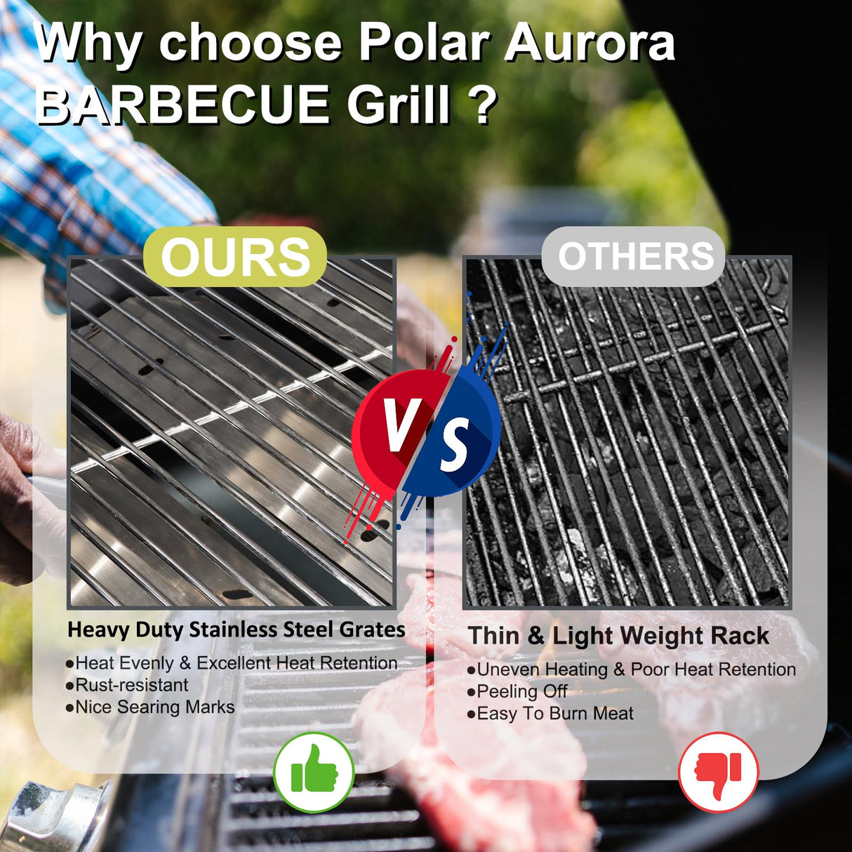 Propane Gas Grill 4 Burners with Side Burner Freestanding Grill Cart with Wheels for Outdoor Garden Cooking Barbecue Grill, Black Polar Aurora