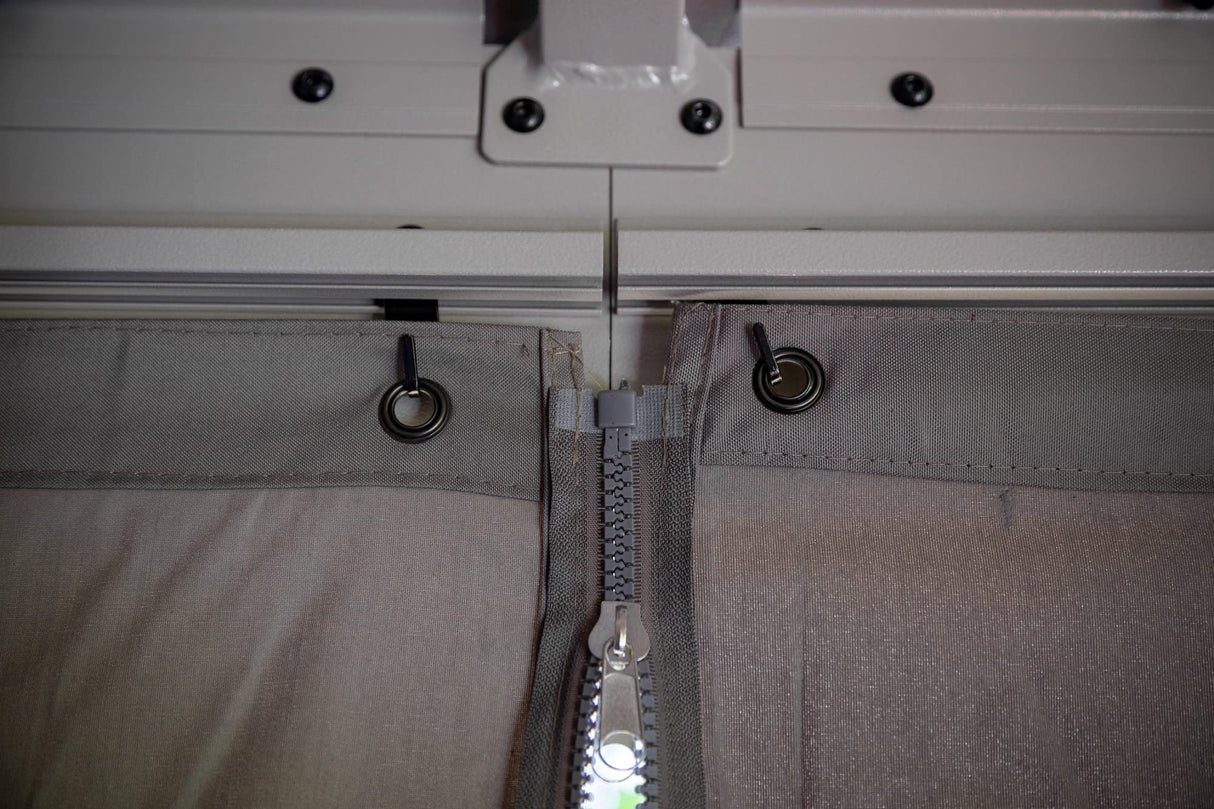 Sojag Accessories Set of 4 12' x 14' Curtains for Messina and Mykonos Outdoor Gazebo Models, Taupe Sojag