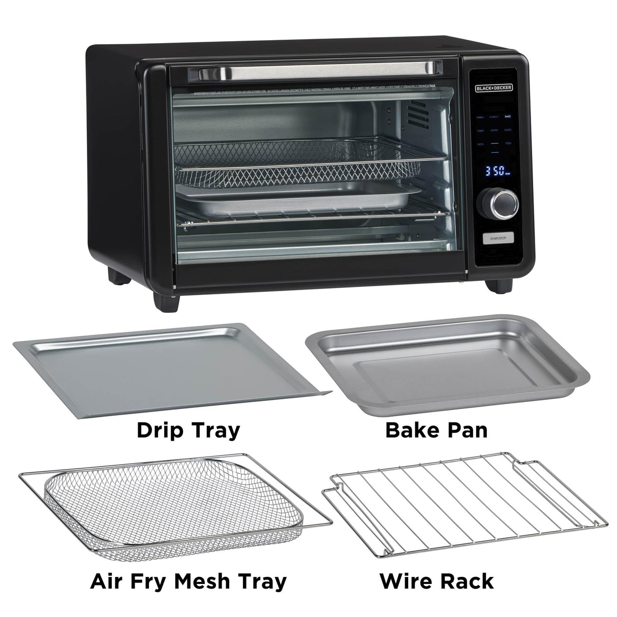 BLACK+DECKER Crisp 'N Bake™ 6-Slice Digital Air Fry Toaster Oven BLACK+DECKER