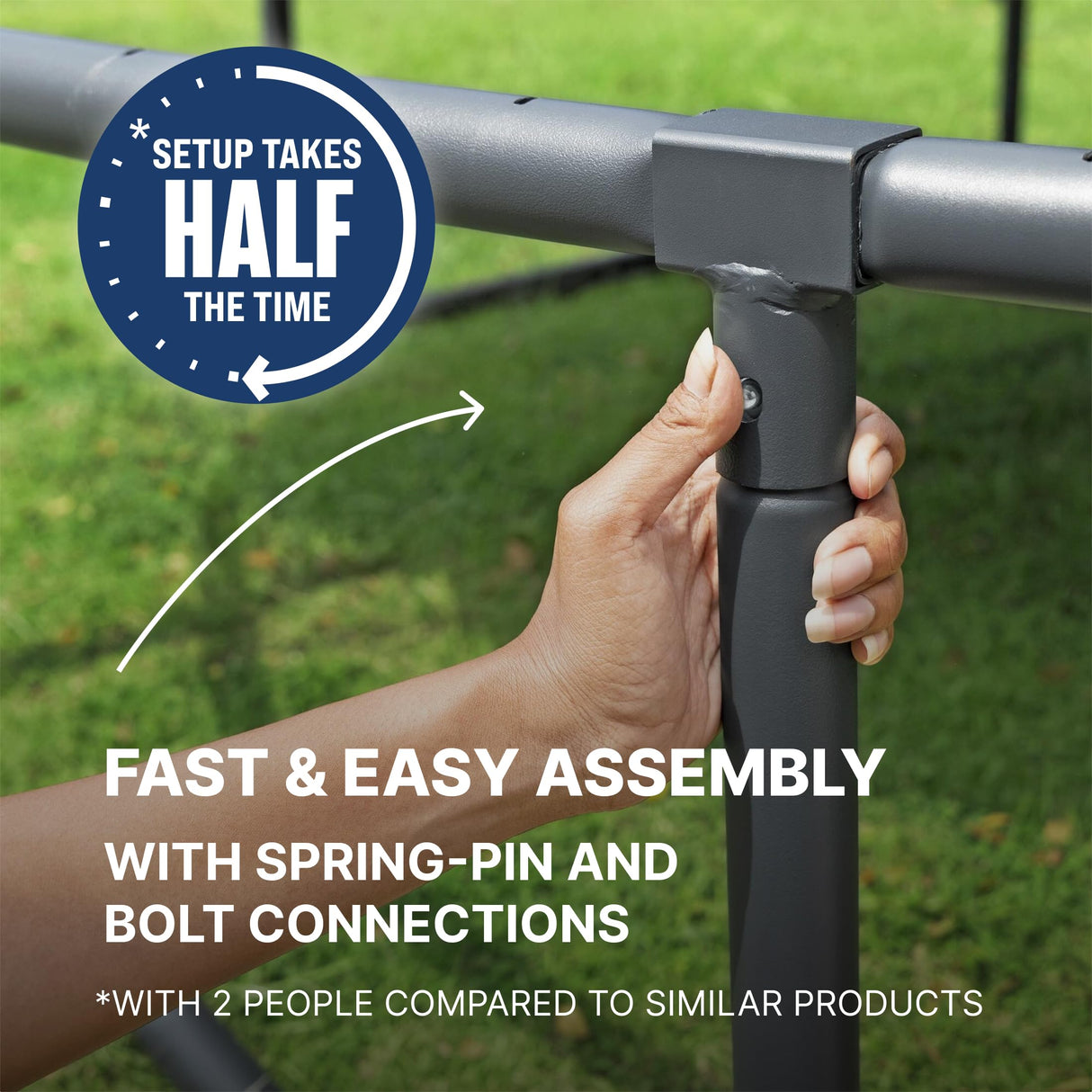 Bestway Xtreme Air 15 FT Outdoor Trampoline for Kids and Adults, No-Gap Security Enclosure Net, Foam-Padded Poles, Fast & Easy Assembly, ASTM Approved Bestway