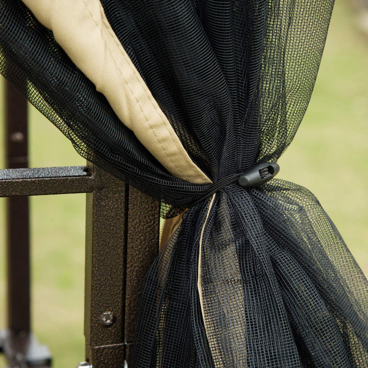 Sunnyglade Garden Gazebo 10' x 10' Patio Backyard Double Roof Vented Gazebo Canopy Sunnyglade