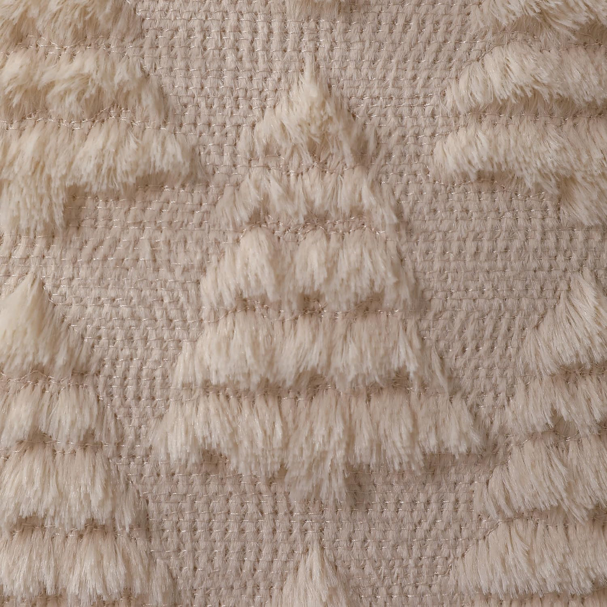 Allorry Christmas Pillow Covers 18 x 18 Set of 2 Xmas Decorations Beige Christmas Tree Pillow Cases Plush Faux Fur Soft Cushion Case for Winter Xmas Holiday Home Bedroom Sofa Decors SY-003-C18 Allorry