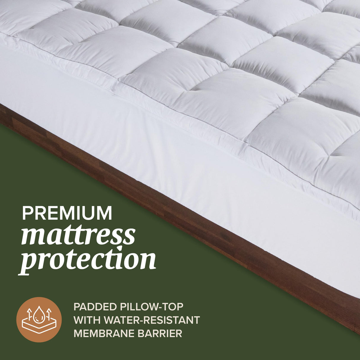 Beckham Hotel Collection Queen Size Mattress Pad (Extra Padded) & Protector Hybrid - Quilted Pillow Top Mattress Cover - Thick, Plush, Fitted Mattress Topper for Bed Beckham Hotel Collection
