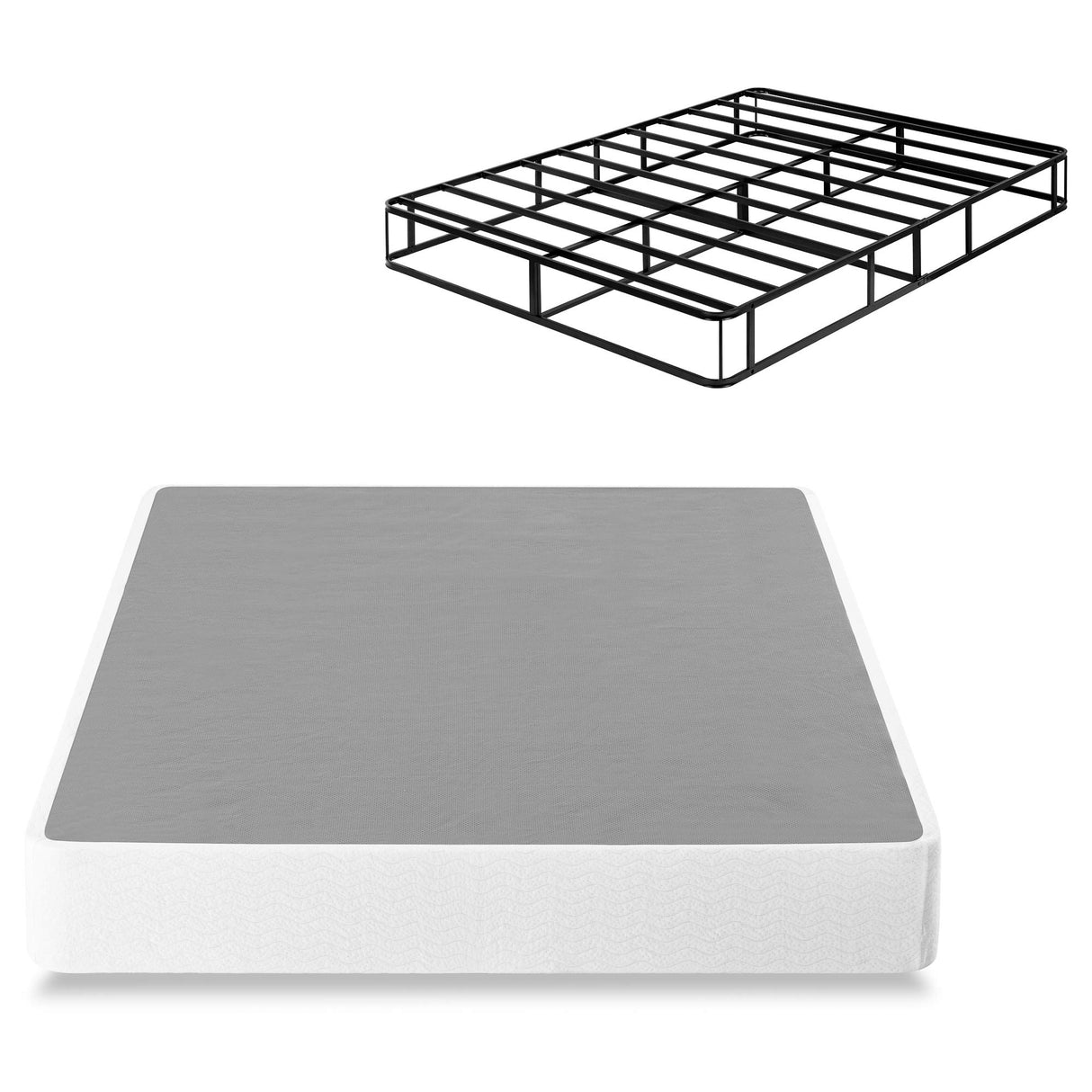 ZINUS 9 Inch Metal Smart Box Spring, Mattress Foundation, Strong Metal Frame, Easy Assembly, Queen Zinus