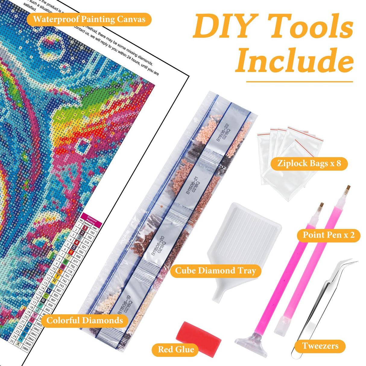 Diamond Art Kits for Adults Dolphin, DIY 5D Diamond Painting Kit for Beginners Sea World, Sea Animals Full Round Drill Gem Art Dots for Adults, Perfect for Home Wall Decor 14X14 Inch Okarina