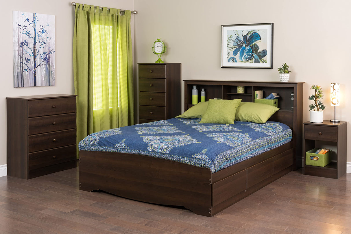 Prepac Astrid Tall Brown Dresser: 16"D x 20"W x 52"H, 6-Drawer Chest for Bedroom by Prepac - Perfect Chest of Drawers for Ample Storage, Espresso Prepac