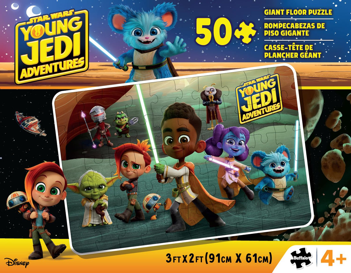 Buffalo Games - Star Wars - Young Jedi Adventures - 50 Piece Jigsaw Puzzle for Families Challenging Puzzle Perfect for Game Nights - Finished Size is Buffalo Games