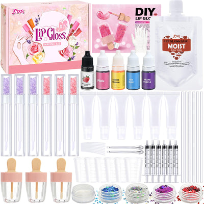 JCOOS Lip Gloss Making Kit - DIY Lip Gloss Set for Women & Teens, Gift for Her