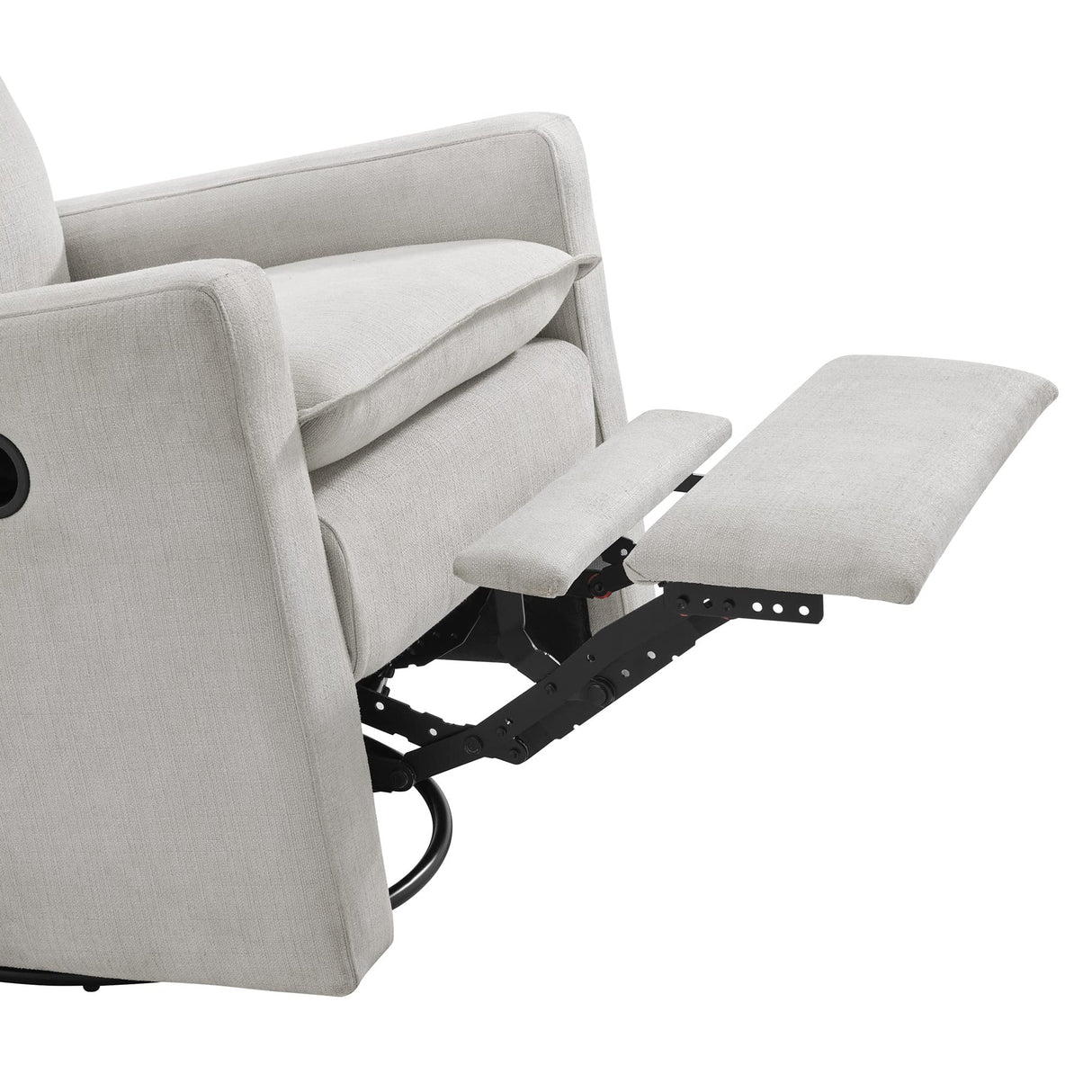 Oxford Baby Uptown Upholstered Swivel Glider & Recliner Nursery Chair, Sand Oxford Baby