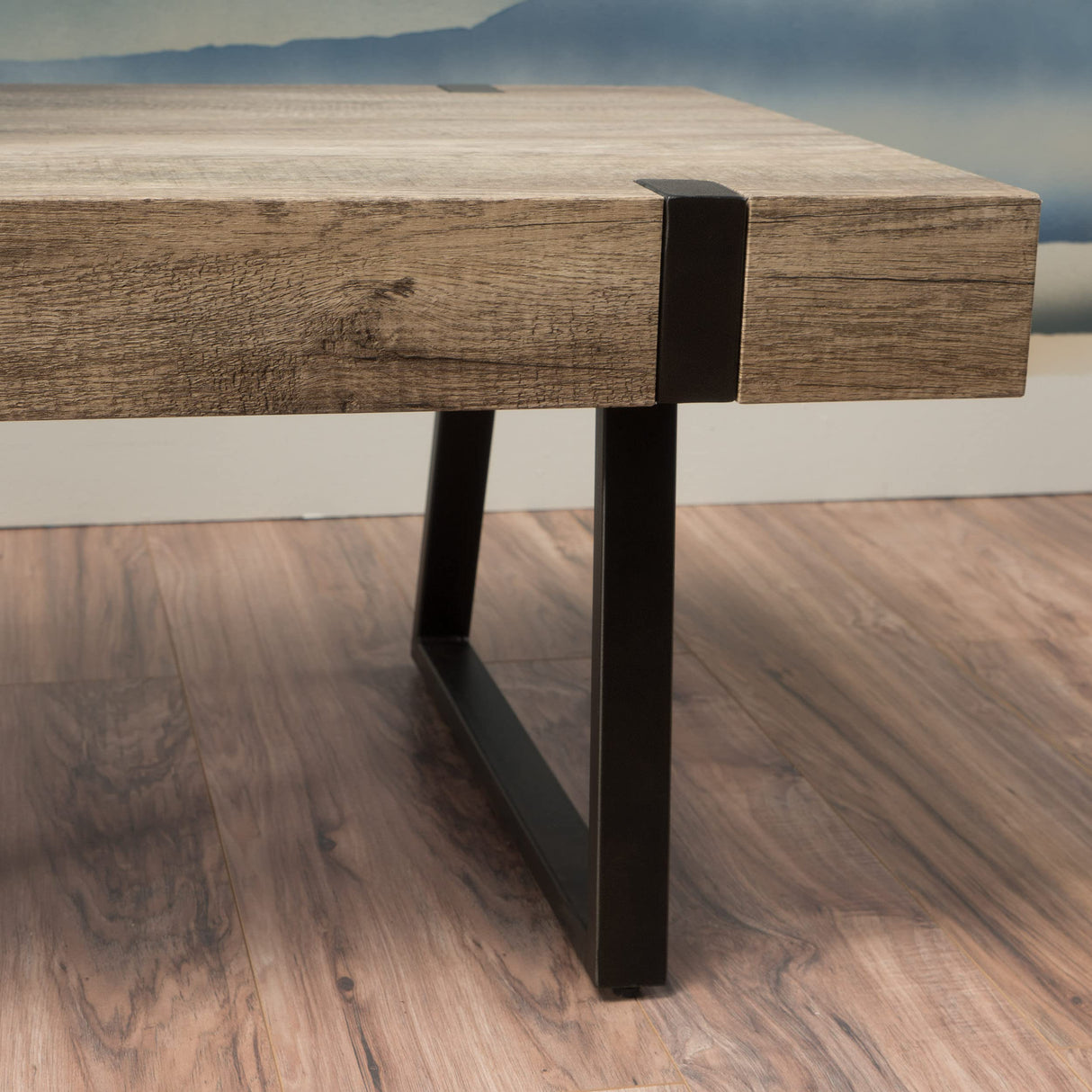 Christopher Knight Home Abitha Faux Wood Coffee Table, Canyon Grey, 23.60 in x 43.25 in x 16.75 in Christopher Knight Home