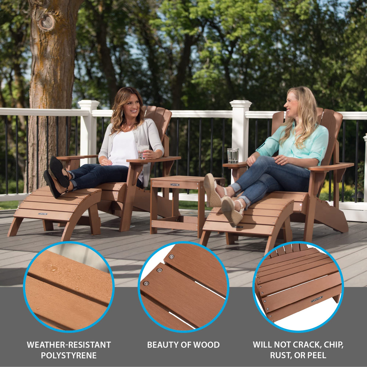 Lifetime Faux Wood Adirondack Chair Lifetime