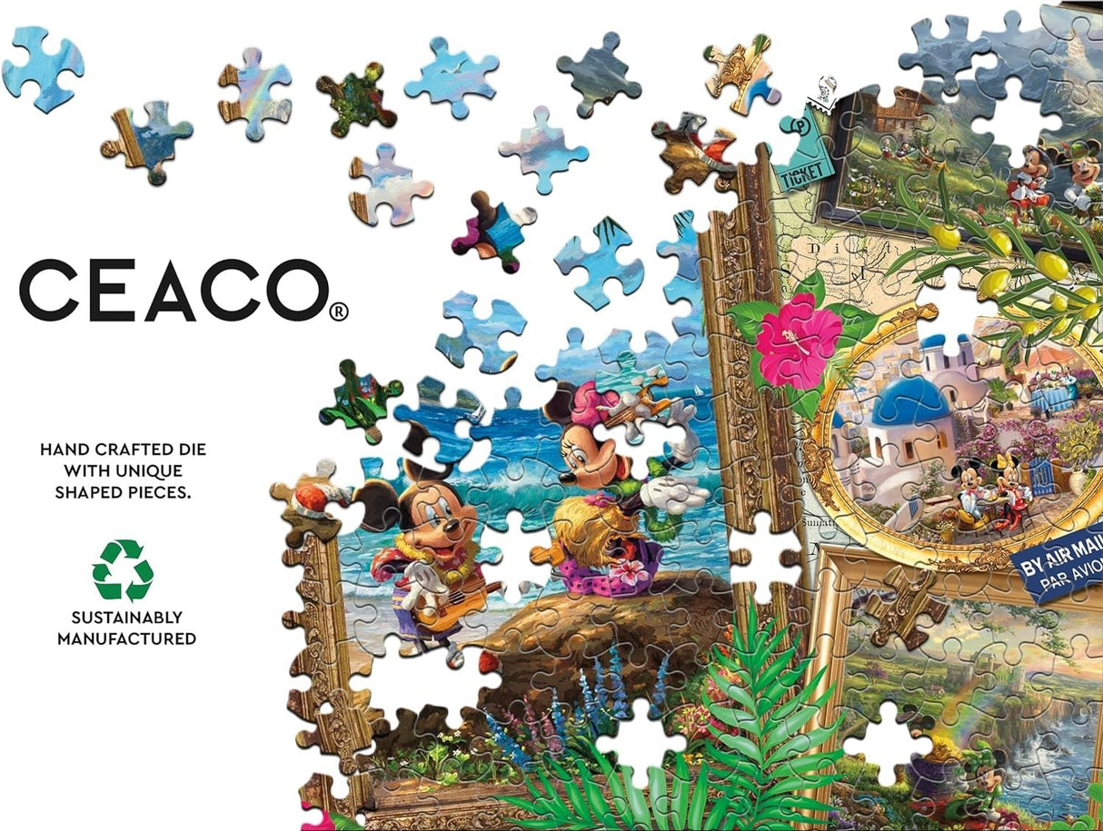 Ceaco - Thomas Kinkade - Disney - Travel Collage - 2000 Piece Jigsaw Puzzle Ceaco