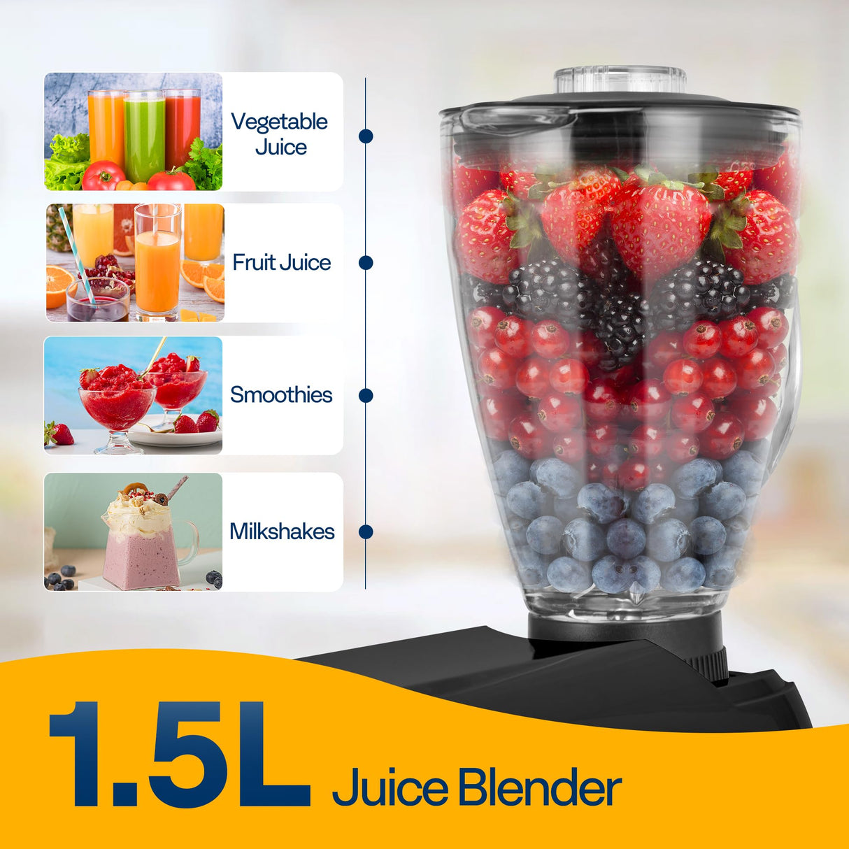 VIVOHOME 3 in 1 Multifunctional Stand Mixer with 6 Quart Stainless Steel Bowl, 650W 6 Speed Tilt-Head Meat Grinder, Juice Blender, Black VIVOHOME