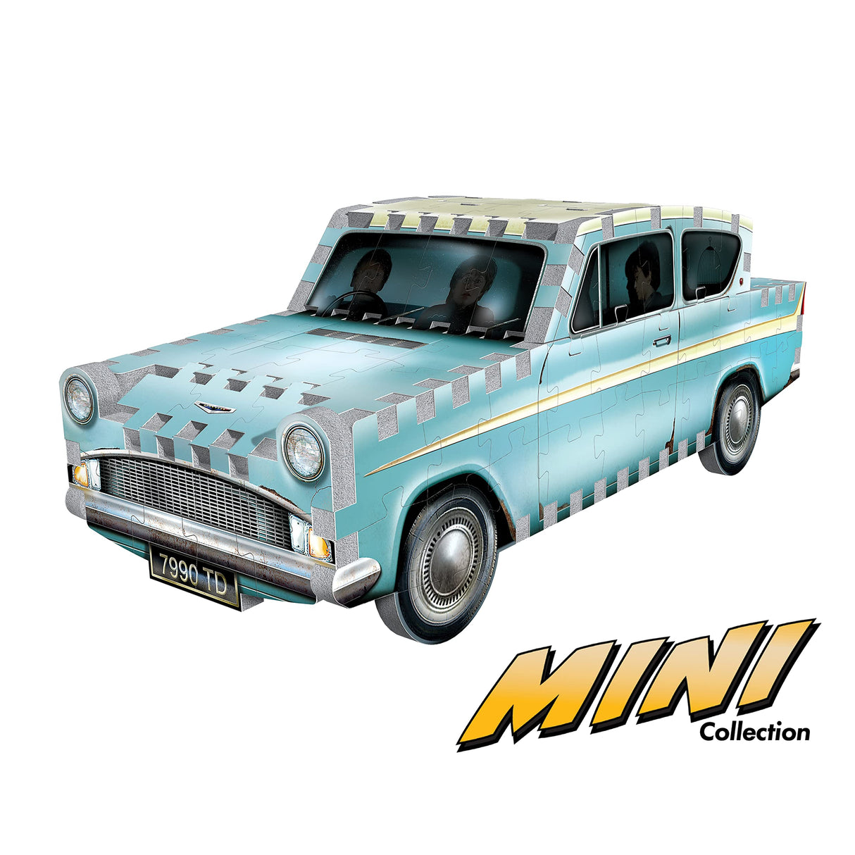 Wrebbit3D - Harry Potter – Flying Ford Anglia Mini 3D Puzzle for Teens and Adults | 130 Real Jigsaw Puzzle Pieces | Not Just an Ordinary Model Kit for Adults | Great Gift for Harry Potter Fans Wrebbit