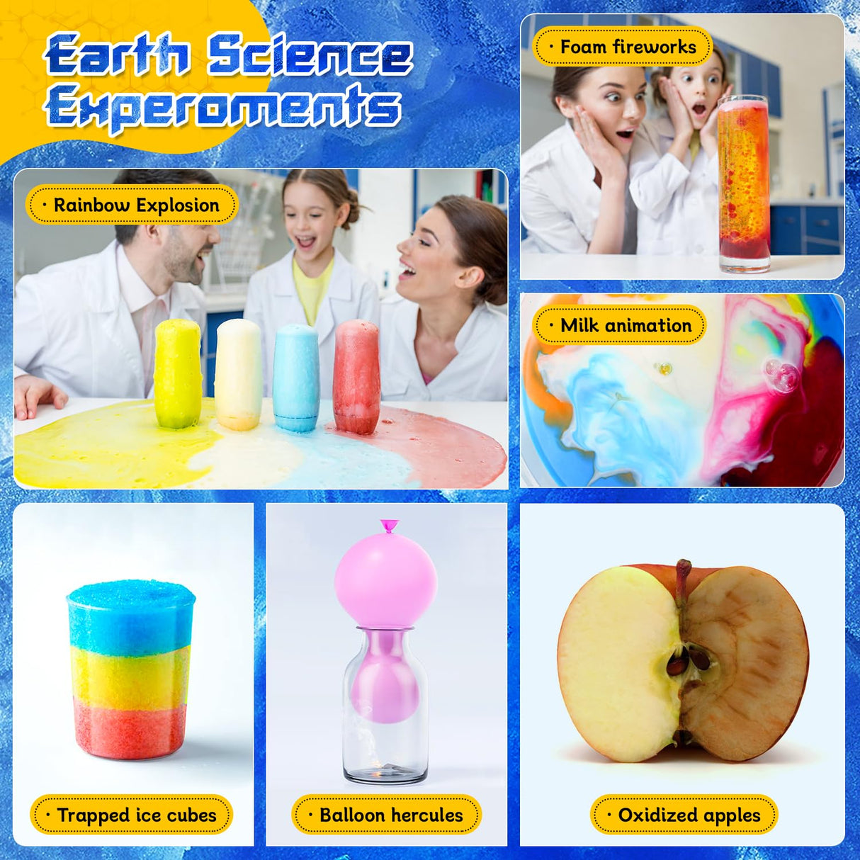 68 Lab Science Experiments Educational Science Kits for Kids, STEM Activities Educational Scientist Toys Gifts for Boys Girls Chemistry Set Volcano Eruption Activities Science Project PIXATA