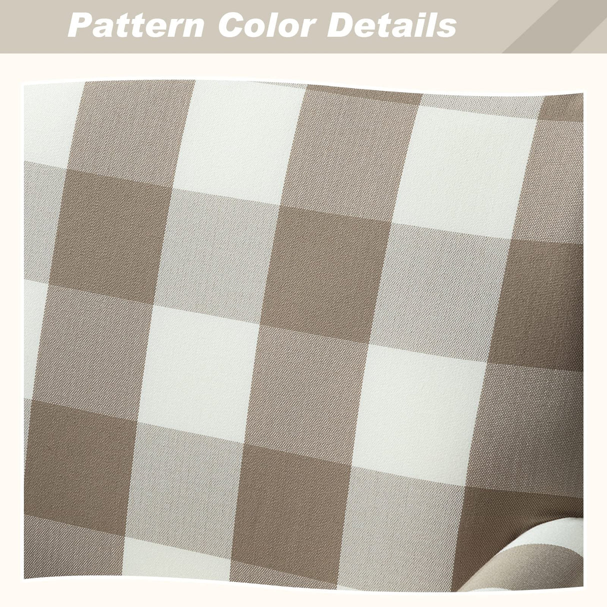 HULALA HOME Modern Accent Chair with Arms and Wooden Legs, Mid Century Accent Chair Armchair High Back Rest, Padded Armrest and Comfortable Cushioned Seat for Living Room (Buffalo Beige) HULALA HOME