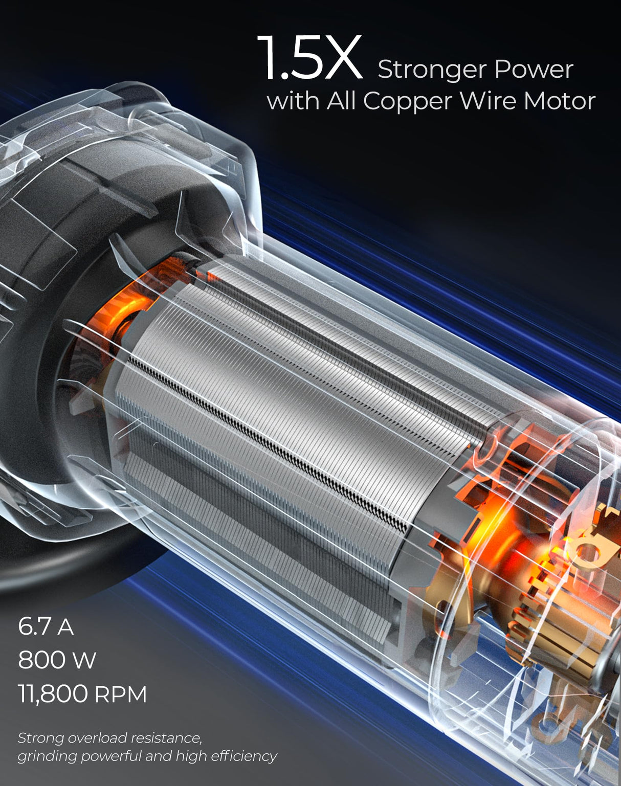 DongCheng Angle Grinder 4-1/2 inch 6.7-Amp Paddle Switch Cut off Tool 11800RPM Electric Grinder Power Tools with Cutting & Grinding Wheels, Flap Discs, Auxiliary Handle for Metal & Rust Removal Dong Cheng