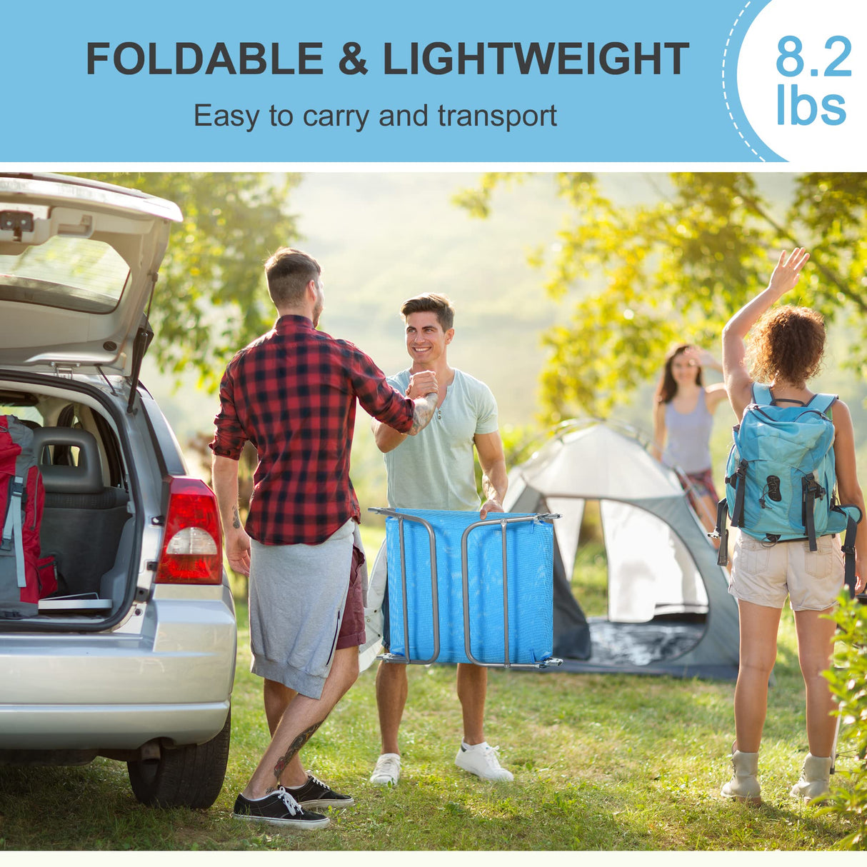 Outsunny Folding Chaise Lounge Pool Chairs, Outdoor Sun Tanning Chairs with Pillow, Reclining Back, Steel Frame & Breathable Mesh for Beach, Yard, Patio, Blue Outsunny