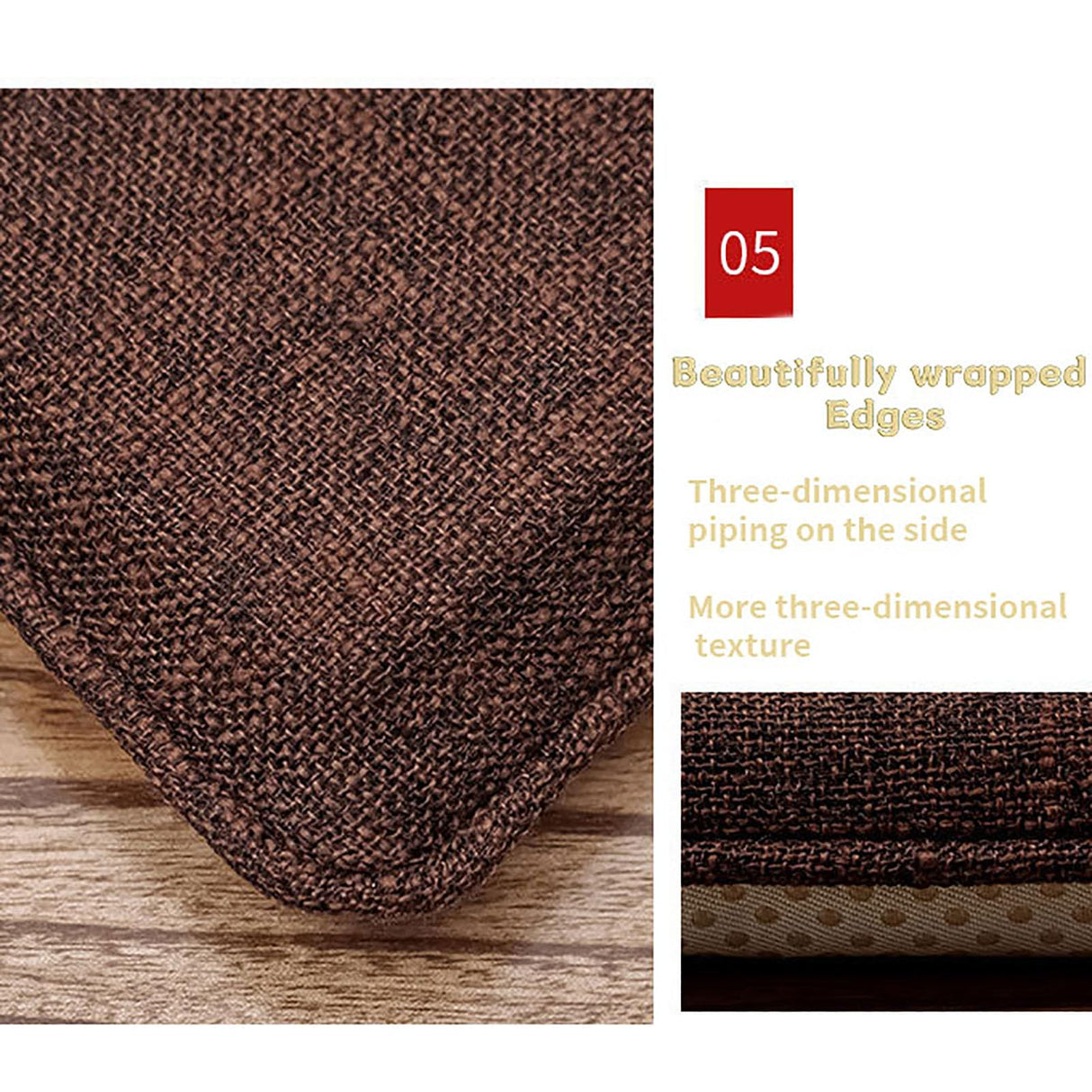 BK&MF Thicken Chinese Style Seat Cushions with backrest,Traditional Sponge Sofa Red Wooden Armchair Chair Cushion Seat Pad for Home Decor,C,40x40x3cm(16x16x1inch) BK&MF