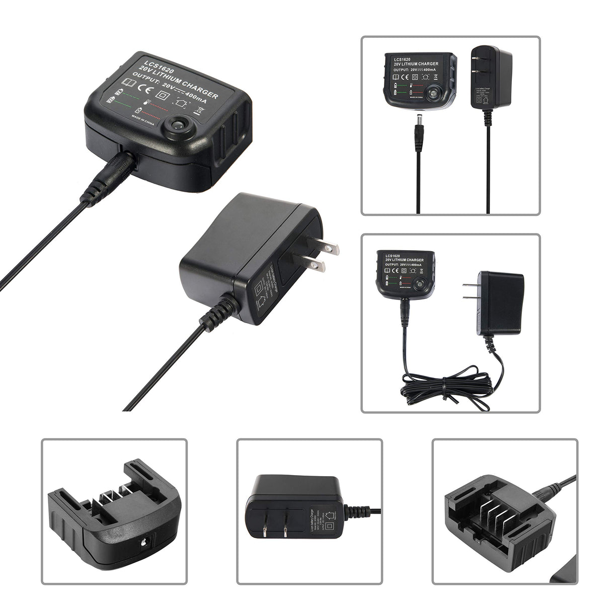 Cell9102 20V Lithium Battery and Charger for Black and Decker 20V LCS1620 Charger and Battery LBXR20 BXR20-OPE LBXR2020 LBXR20, Capacity Output 3.0Ah CELL9102